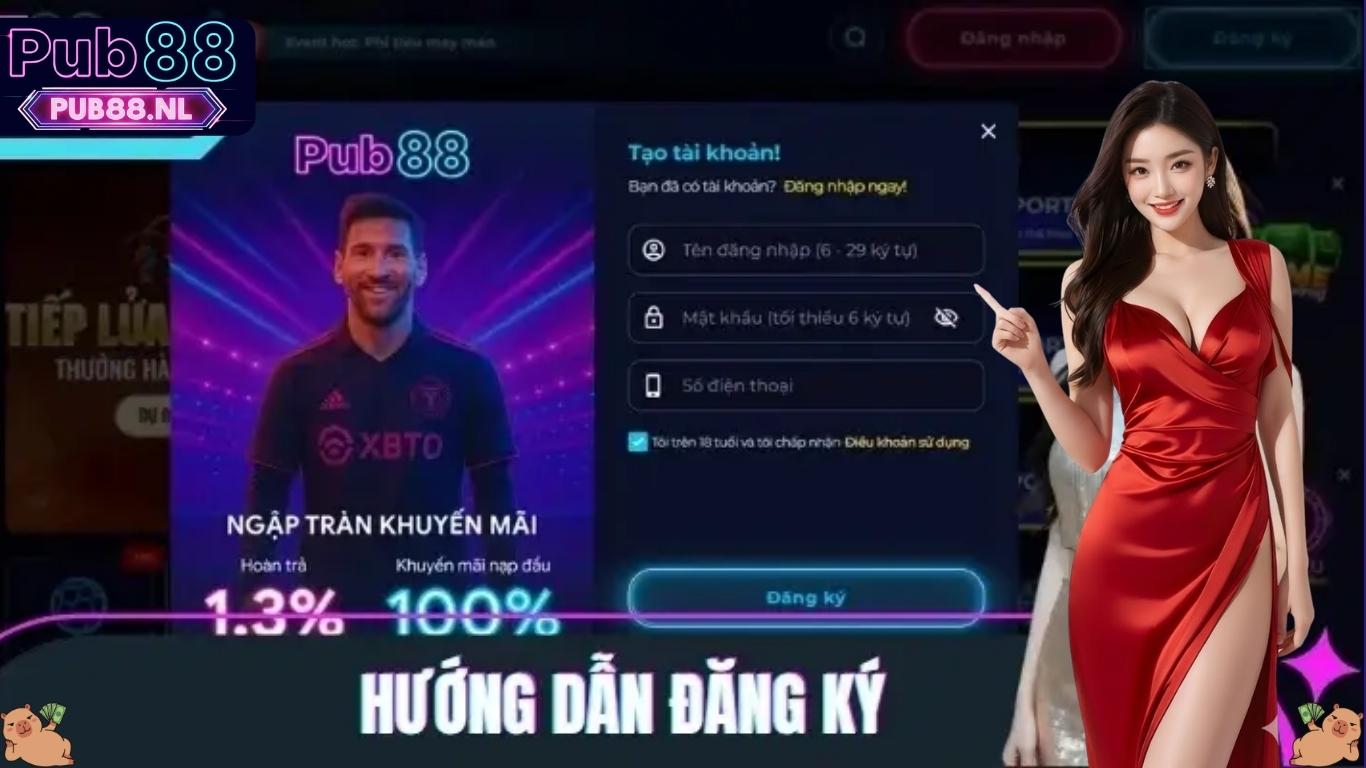 Hướng dẫn đăng ký Pub88 nhanh mà không mất phí Hướng dẫn đăng ký Pub88 nhanh mà không mất phí