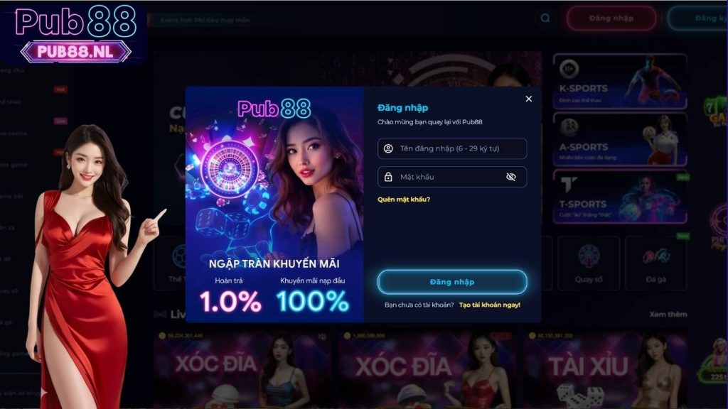 Hướng dẫn đăng nhập Pub88 nhanh chóng