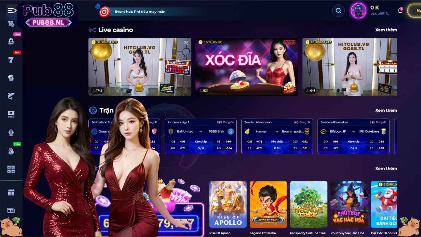 Lý do nên tham gia cược live casino Pub88