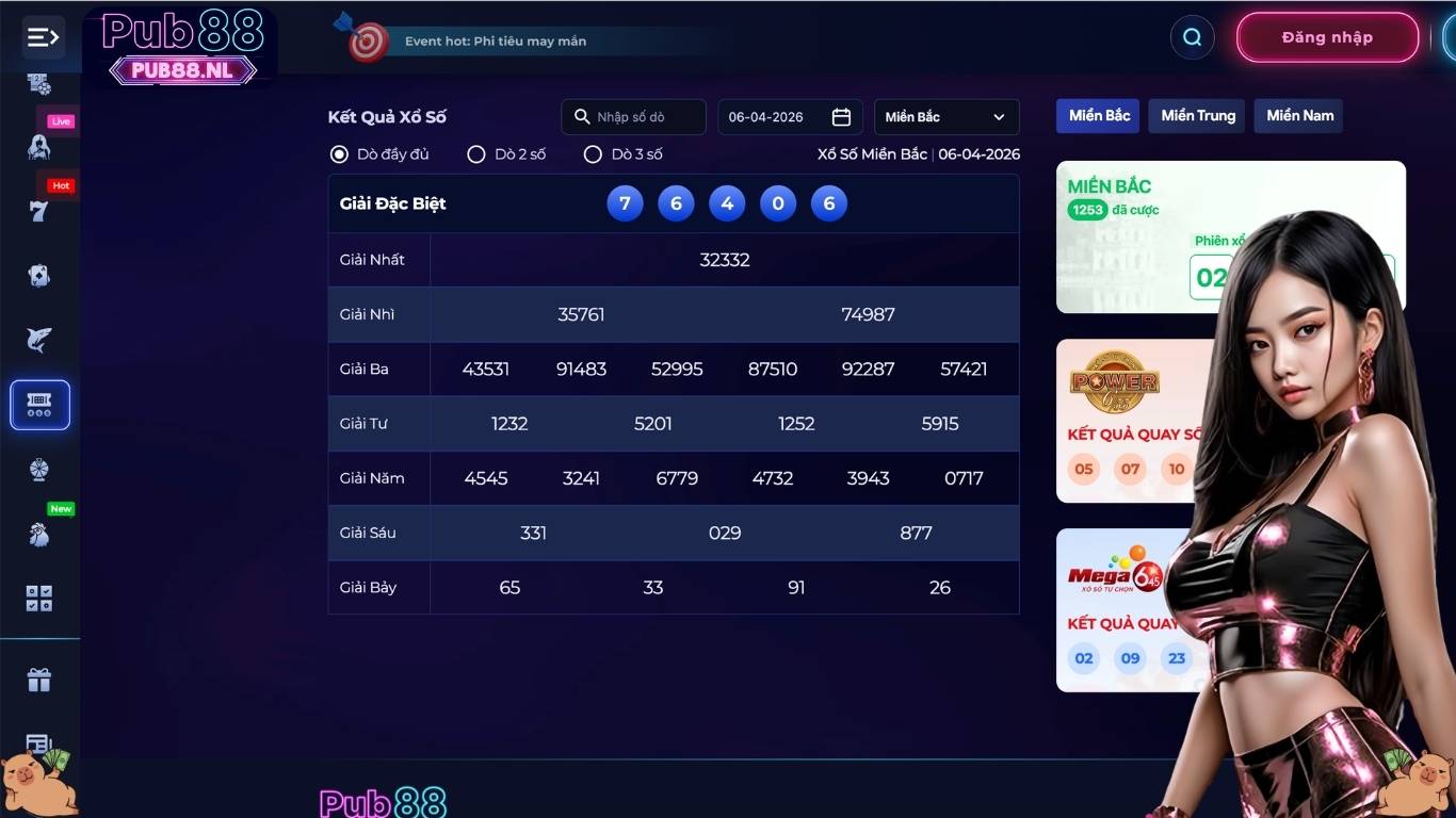 Các thể loại lô đề Pub88 phổ biến của nhà cái